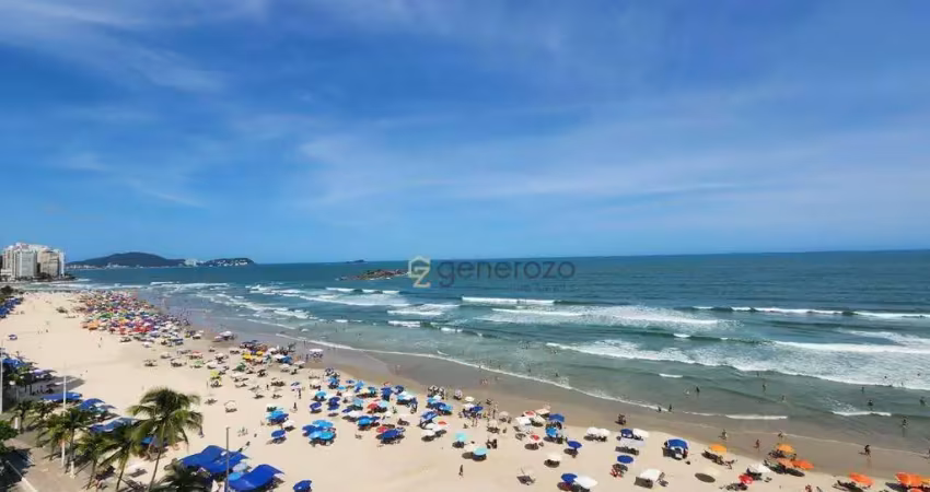 Apartamento a venda na praia das pitangueiras, frente ao mar, 03 dormitórios, sacada e 01 vaga de garagem
