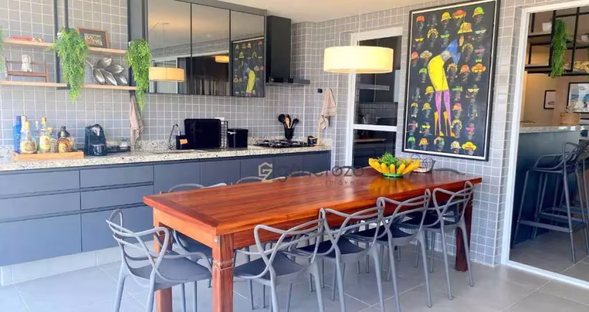 Apartamento à venda na praia da enseada, 03 dormitórios, 02 vagas, lazer