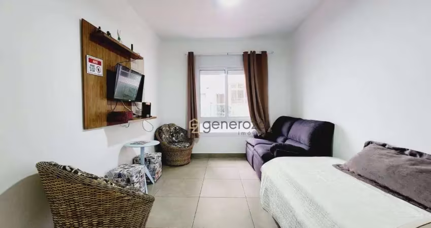 Apartamento a venda na praia das pitangueiras, 02 dormitórios, com 01 vaga de garagem