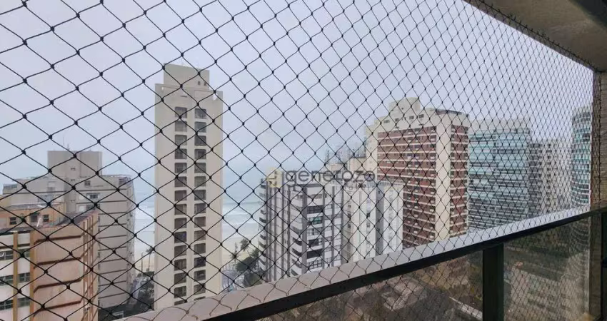 Apartamento a venda na praia das astúrias, 03 dormitórios, varanda gourmet, 02 vagas de garagem e lazer