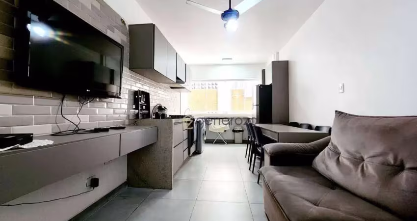 Apartamento a venda na praia das pitangueiras, 02 dormitórios, a 02 quadras da praia