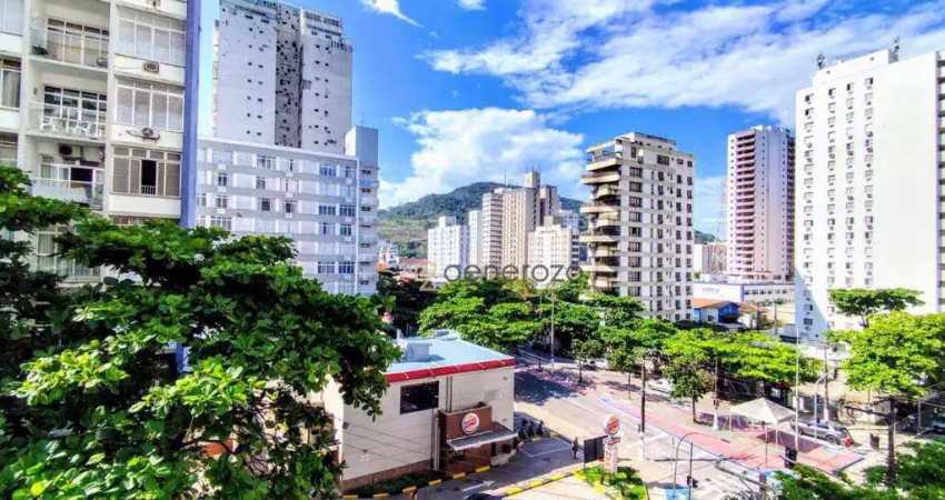 Apartamento na praia de pitangueiras, 02 dormitórios, 01 vaga