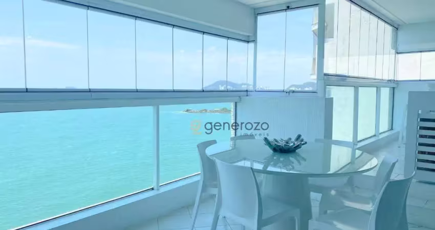 Apartamento à venda na praia das pitangueiras, 03 suítes, varanda gourmet, frente praia, 02 vagas