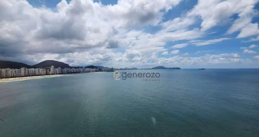 Apartamento a venda na praia das astúrias, frente ao mar, 03 dormitórios, 02 vagas e lazer
