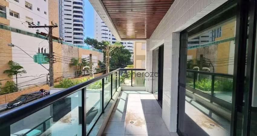 Apartamento a venda na praia das astúrias, na quadra da praia, 03 dormitórios, 01 vaga de garagem