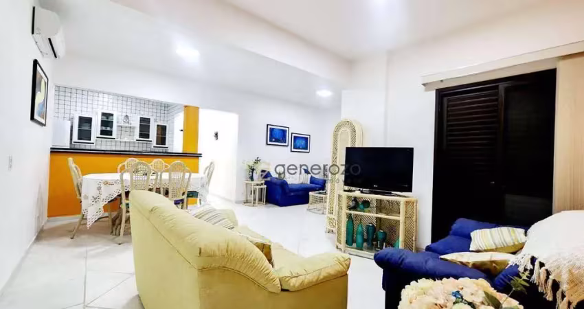 Apartamento a venda na praia da enseada, 02 dormitórios, 01 vaga e lazer no prédio