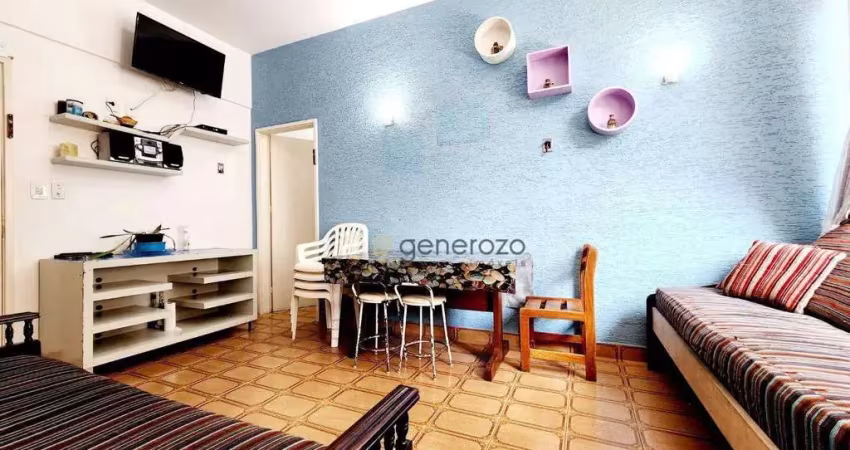 Apartamento a venda na praia das pitangueiras, 01 dormitório, 02 quadras da praia