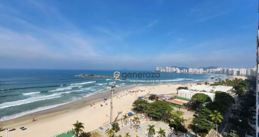 Apartamento a venda na praia das pitangueiras, frente ao mar, 03 dormitórios, com 02 vagas e lazer