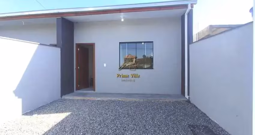 Casa geminada com passagem lateral – centro de araquari