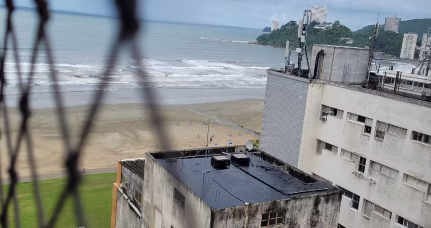 Apartamento 1 quarto, Quadra mar Vista Mar, porteira fechada, Bairro: Itararé, São Vicente/SP