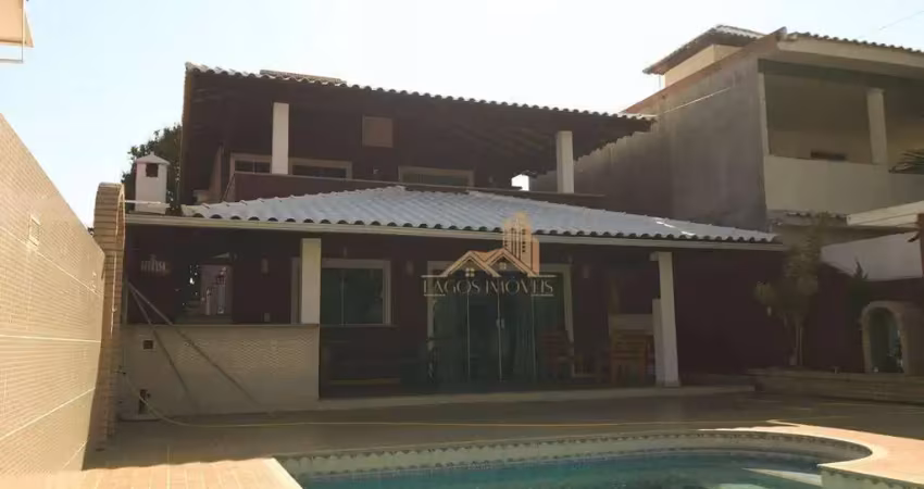 Casa com 5 dormitórios para alugar, 330 m² por r$ 6.300/mês - praia linda - são pedro da aldeia/rj