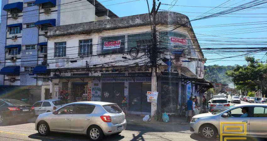 Prédio com loja de 300 m² e 2 apartamentos de 75 m², 450m² total - compre por r$ 1.500.000 - sete pontes - são gonçalo/rj