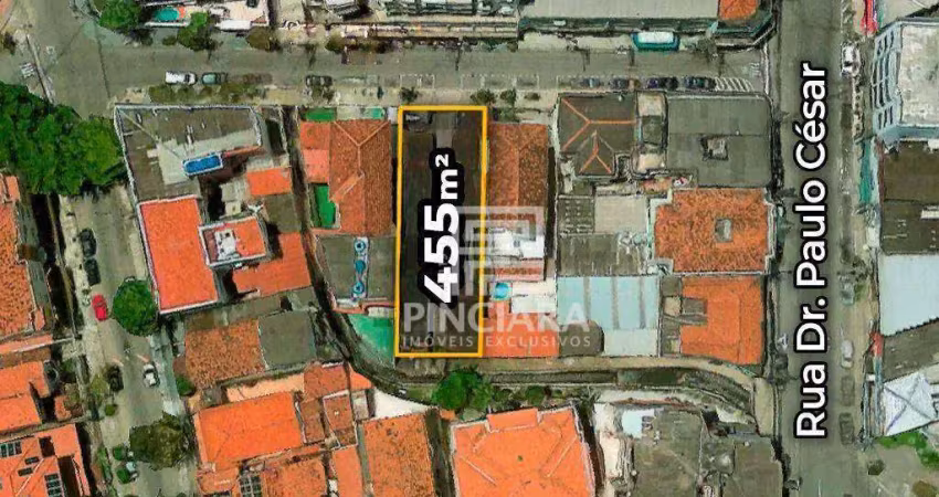 Terreno para alugar, 455 m² por r$ 8.000,00/mês - pe pequeno - niterói/rj