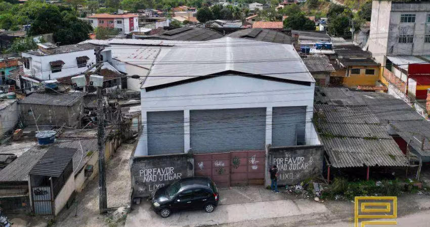 Galpão para alugar, 290 m² por r$ 8.000/mês - arsenal - são gonçalo/rj