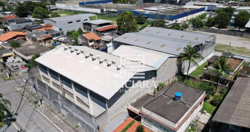 Galpão de 2.640m² com 2 galpões e um prédio de 3 andares  para alugar por r$18.000 + taxas - laranjal - são gonçalo/rj