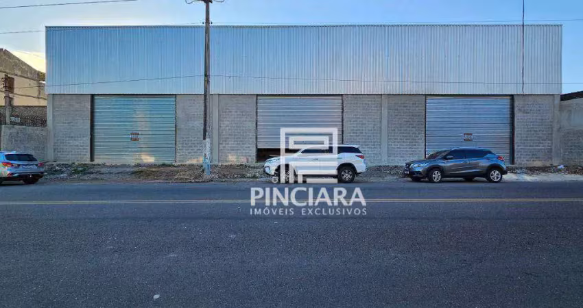 Galpão para alugar, 324 m² por r$ 10.000,00/mês - mutuá - são gonçalo/rj