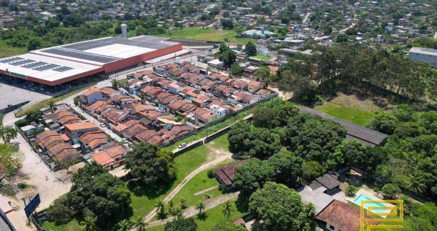 Terreno comercial de 7.300 m² com galpão de 1.000 m² por r$ 7.000.000 - vila gabriela (manilha) - itaboraí/rj