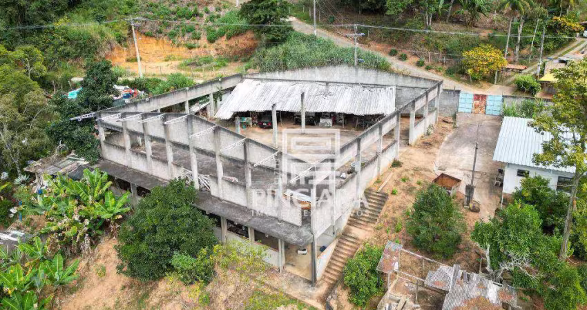 Galpão pré-construido em terreno de  1.721 m², à venda por r$ 800.000,00 - ponte da saudade - nova friburgo/rj