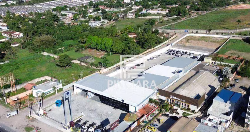 Shopping de 2.500m² de área construída, sendo 1.000m² de área bruta locável, para alugar por r$29.500 + taxas - três pontes - itaboraí/rj