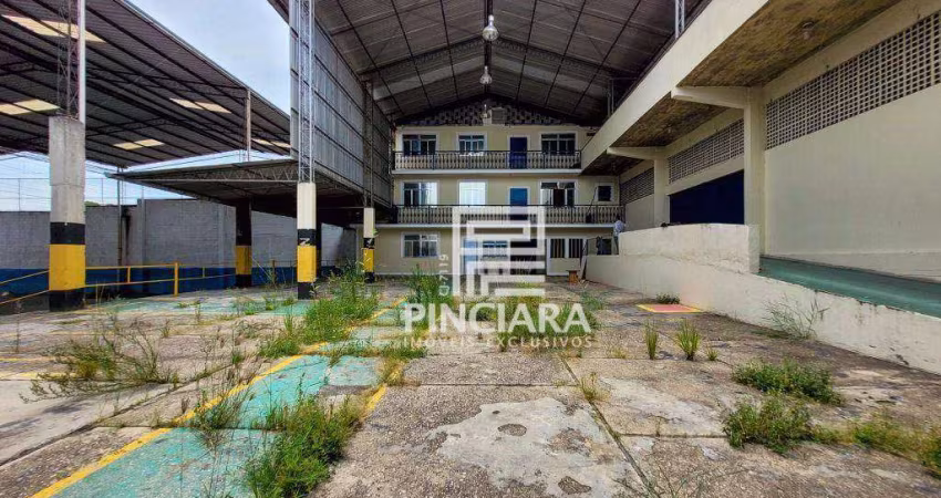 Galpão de 1.520 m² com prédio de 3 andares - para alugar por R$12.000 + taxas/mês - Laranjal - São Gonçalo/RJ
