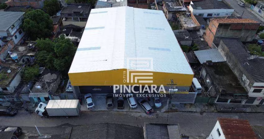 Galpão para alugar, 600 m² por r$ 11.900,00/mês - rocha - são gonçalo/rj