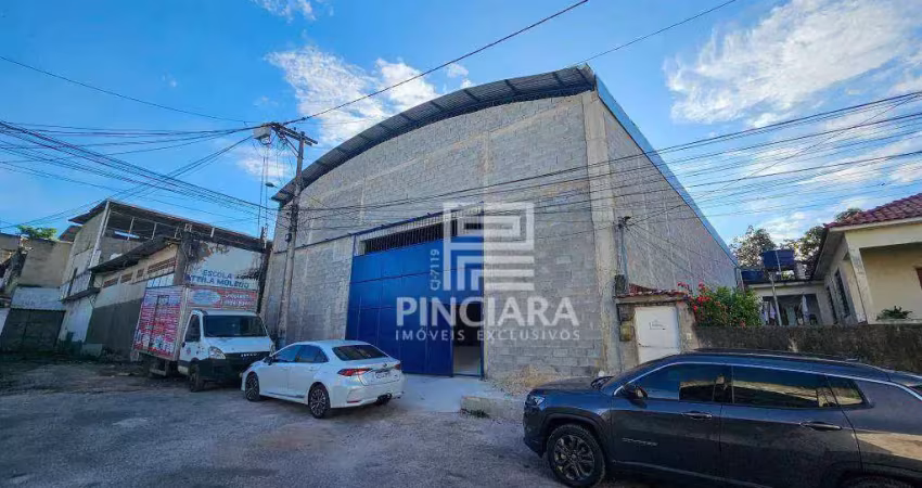 Galpão, 450 m² - venda por r$ 1.290.000,00 ou aluguel por r$ 8.900,00/mês - colubande - são gonçalo/rj