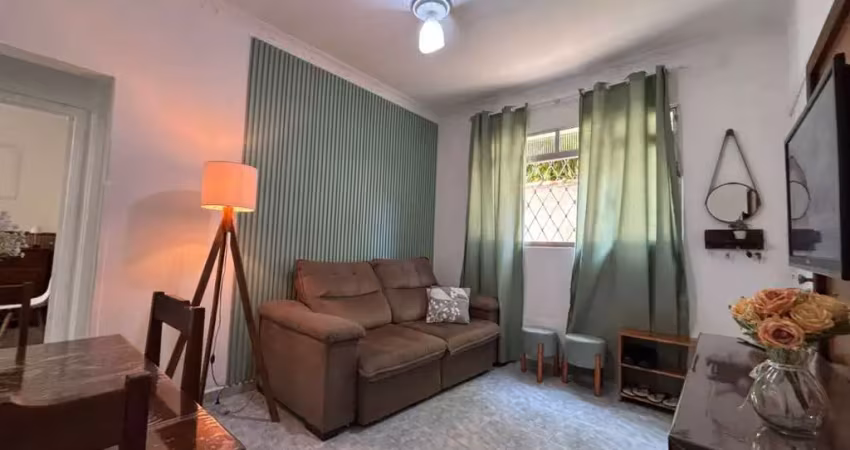Apartamento para venda em santos, embaré, 2 dormitórios, 1 banheiro, 1 vaga