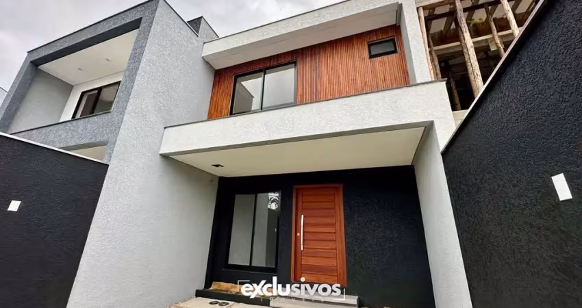 Sobrado geminado com 1 suíte mais 2 quartos à venda no bairro saguaçu por r$ 720.000,00