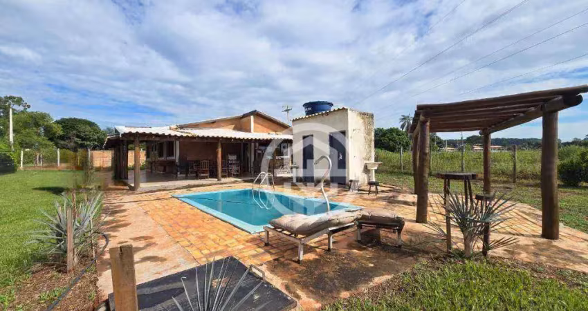 Chácara com 3 dormitórios, 1700 m² - venda por r$ 480.000,00 ou aluguel por r$ 4.300,00/mês - aeroporto - barretos/sp