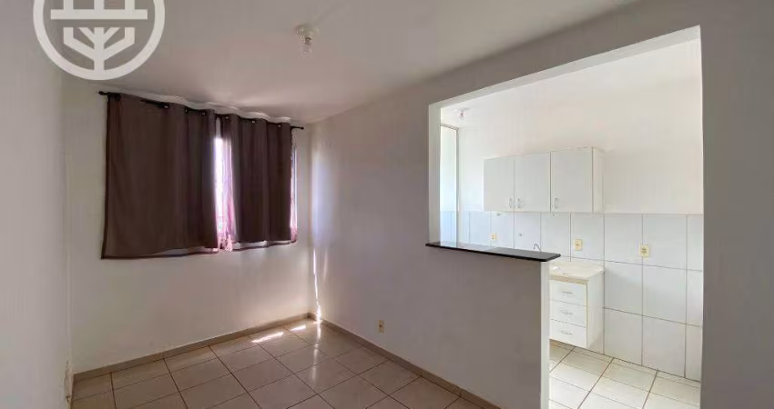 Apartamento com 2 dormitórios para alugar, 56 m² por R$ 1.250,00/mês - Cristiano de Carvalho - Barretos/SP