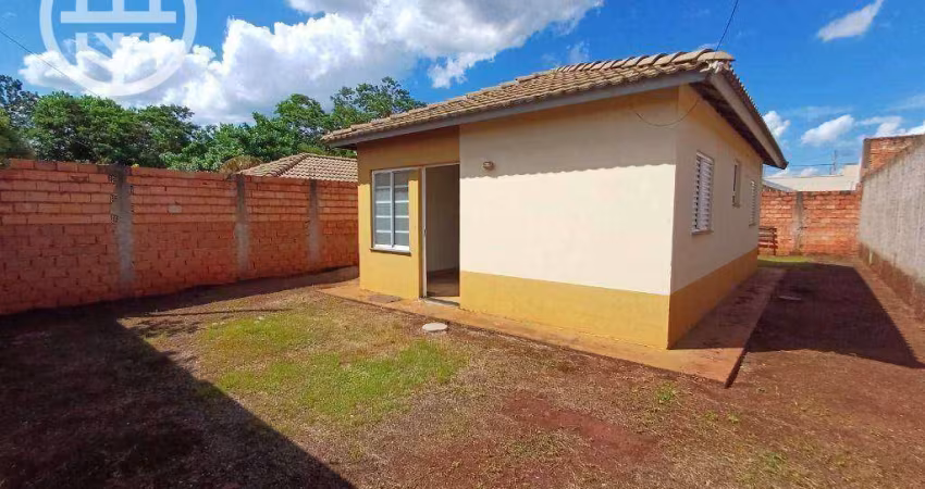 Casa com 2 dormitórios para alugar, 45 m² por R$ 1.100,00/mês - Vida Nova - Barretos/SP