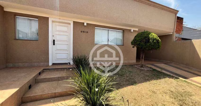 Casa com 3 dormitórios para alugar, 160 m² por r$ 4.797,00/mês - primavera - barretos/sp