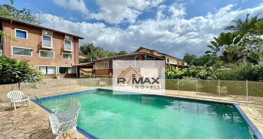 Sobrado com 5 dormitórios, 650 m² - venda por r$ 1.790.000 ou aluguel por r$ 13.325/mês - parque dom henrique - cotia/sp