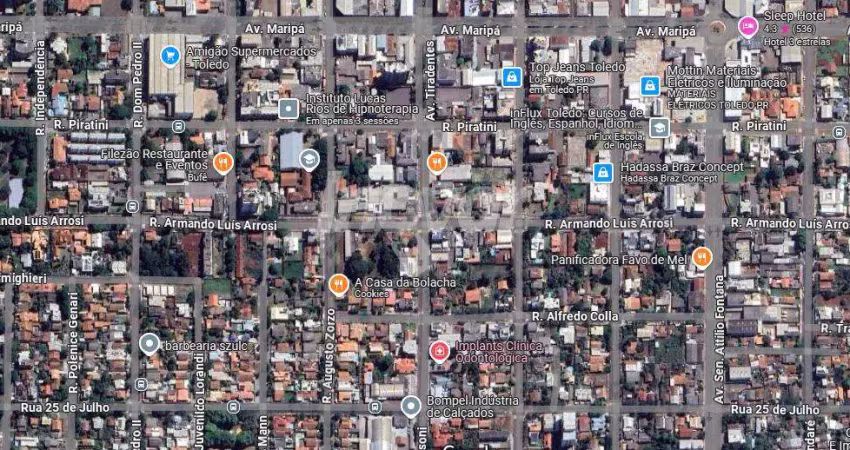 Terreno no centro de toledo com 20 mts de frente e 50 mts de fundo