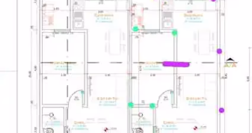 Casa com 2 dormitórios à venda, Pinheirinho, TOLEDO - PR