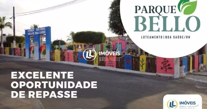 Terreno à venda, 200 m² por r$ 14.000 - loteamento parque bello. boa saúde/rn