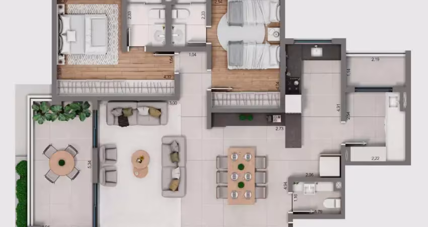 Apartamento com 3 quartos à venda na José Rogich Junior, 45, Vila Lucy, Sorocaba