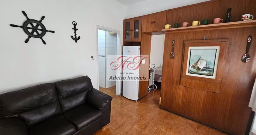 Aluguel de Apartamento de 1 quarto no Embaré em Santos-SP: 1 quarto, 1 banheiro, 1 vaga, 30m² de área.
