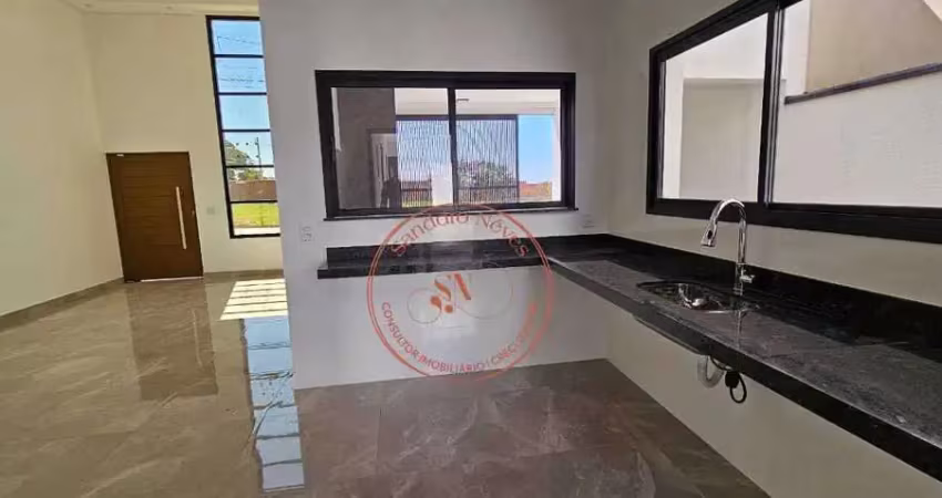 Casa Térrea à VENDA -3 Dorm. 1 Suite - R$ 850.000- 135m - Cond. Vilagio Wanel - Sorocaba