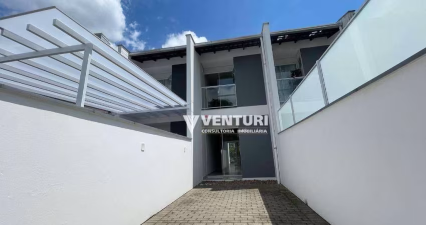 Casa com 2 suítes à venda, sendo 1 com sacada, 72 m² por R$ 399.000 - Água Verde - Blumenau/SC