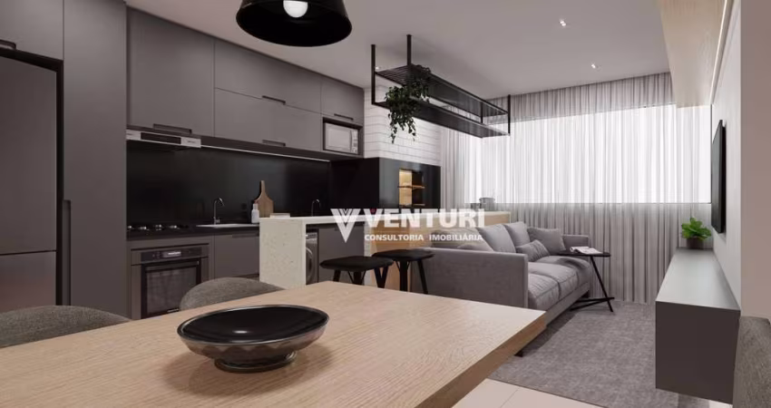 Apartamento com 2 dormitórios à venda, 54 m² por R$ 395.000,00 - Água Verde - Blumenau/SC