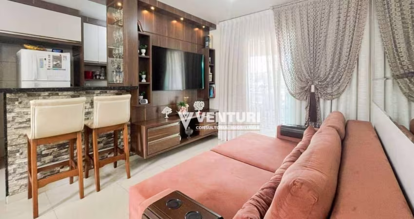 Apartamento com 3 dormitórios à venda, 85 m² por R$ 387.000,00 - Velha Central - Blumenau/SC