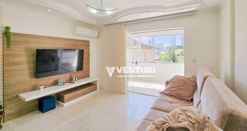 Apartamento com 3 dormitórios à venda, sendo 1 suíte, 139 m² por R$ 600.000 - Velha - Blumenau/SC