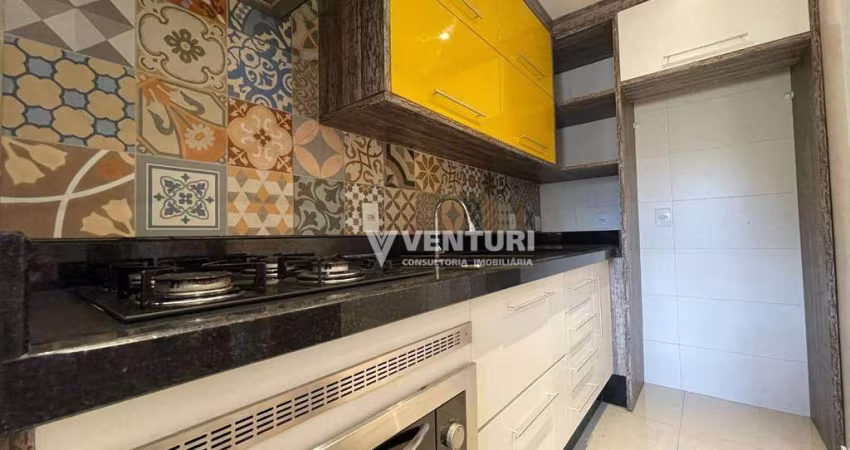 Apartamento com 2 dormitórios para alugar, 51 m² por R$ 2.682,00/mês - Fortaleza - Blumenau/SC