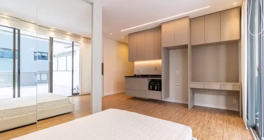 Apartamento garden para venda em moema com 1 quarto, 69m²