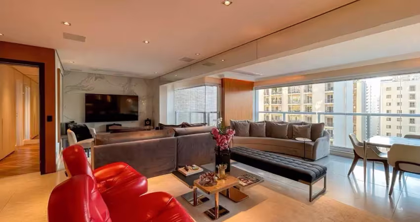 Apartamento tipo para venda em moema com 3 quartos, sendo 3 suítes, 182m²