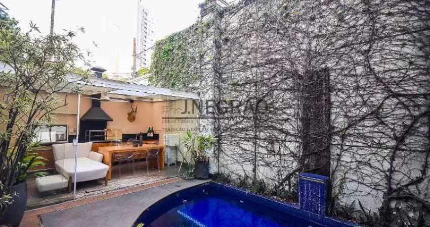 Casa em condomínio de alto padrão para locação com 3 quartos e 2 suítes em moema - são paulo-sp: 224m², 4 vagas, 3 salas, 4 banheiros!