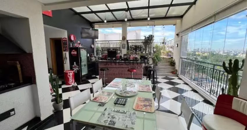 Cobertura de luxo no ipiranga: 3 quartos, 3 suítes, 3 salas, 4 banheiros, 3 vagas - 280m² - são paulo-sp