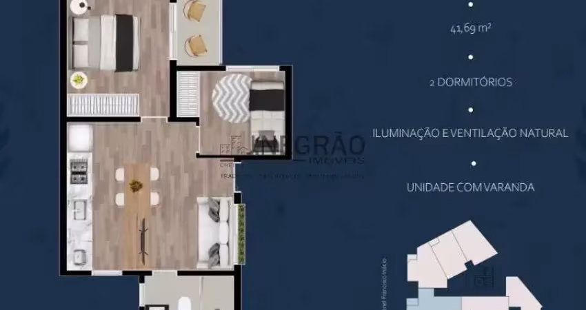 Apartamento com 2 quartos para alugar na Vila Moinho Velho, São Paulo 