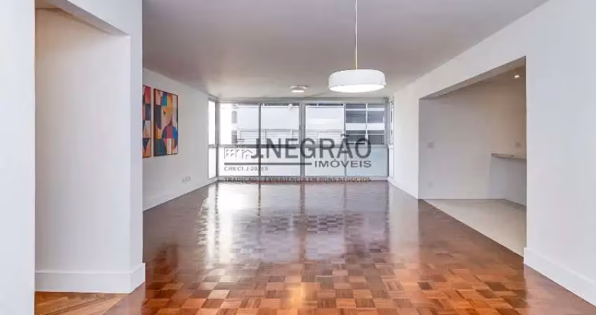 Apartamento reformado à venda em higianópolis: 3 quartos, 2 suítes, 2 salas, 3 banheiros, 2 vagas de garagem, 167,50 m² de área.